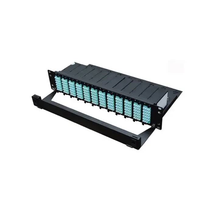 2U 288 Core Fiber Patch Panel with 12 Cassettes